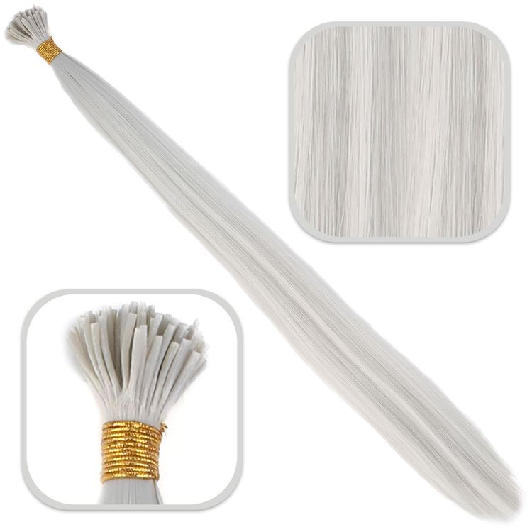 Fiber Sen Boncuk Kaynaklık Renkli / Açık Gri / 100 Adet