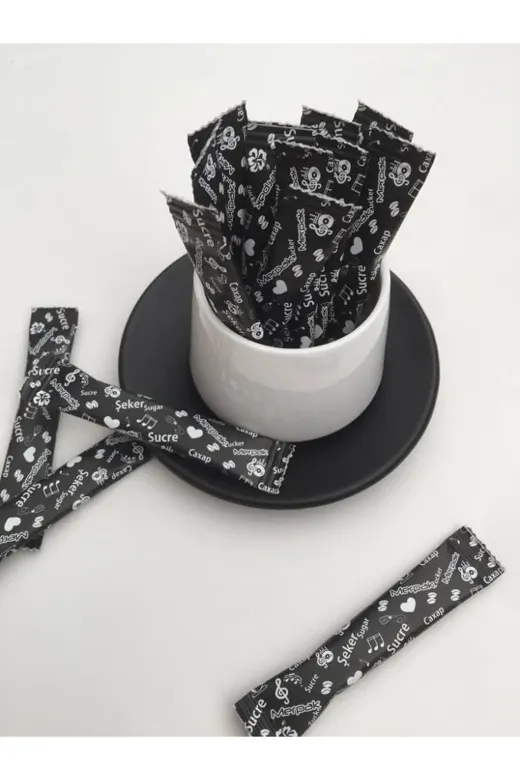 FİGANLAR TYBAN4Y3TP91JFNJ44 Hijyenik Tek Kullanımlık Stick Paket Şeker 3 Gr 100 Adet 1 Paket