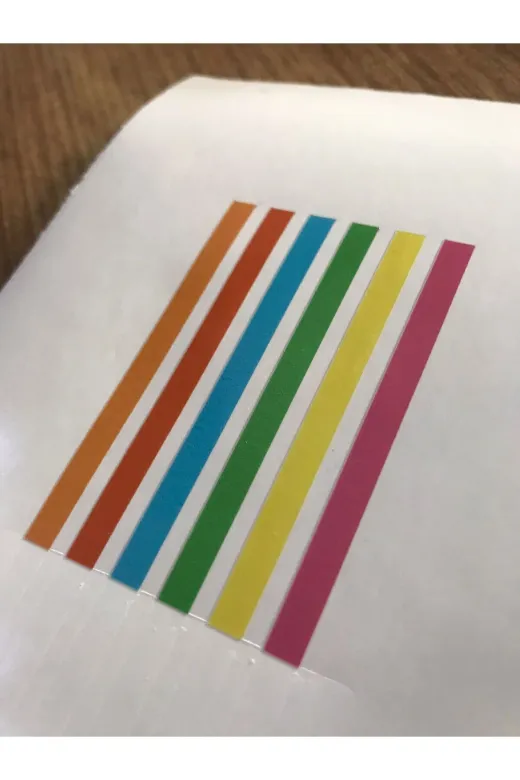 Figür Reklam Ajansı TYCCSARALN169539679424919 Renkli Kitap Etiketi Öğrencilere Özel