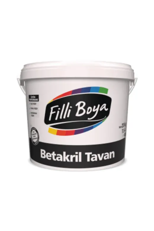Filli Boya 1070574812 Yüksek Örtücülüğe Sahip Beyaz Betakril Tavan 17.5 Kg