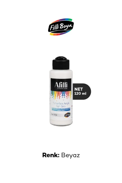 Filli Boya KL5C93 Afilli Multisurface Akrilik Parlak 120 Ml Beyaz