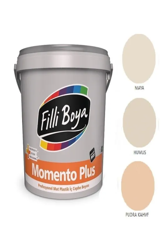 Filli Boya M.PLUS7.5LT Momento Plus Profesyonel Mat Plastik Iç Cephe Boyası 7.5Lt (Humus)