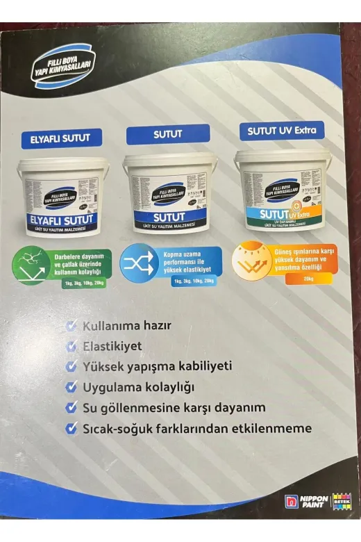 Filli Boya TYCFDFEDC2F592F69375F1A00 Sutut Likit Su Yalıtım Malzemesi 1 Kg 3 Kg 10 Kg 20 Kg Dolumlari Mevcuttur.