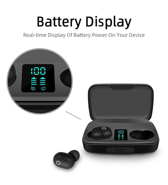 FİOPLUS A10S Earbuds Kablosuz Kulaklık Dijital Göstergeli Bluetooth Kulaklık