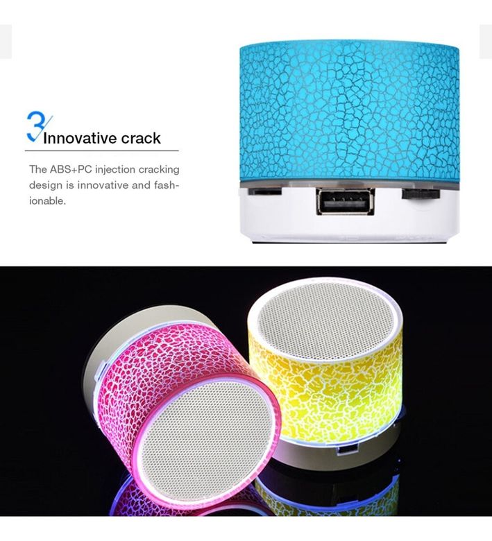 FİOPLUS Fioplus Fp-S08 Işıklı Taşınabilir Bluetooth Speaker Höparlör
