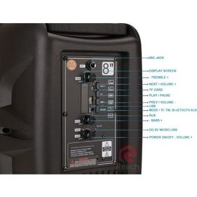 FİOPLUS Fioplus Ktx-1089C Siyah Işıklı Bluetooth Hoparlör
