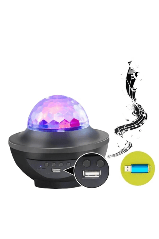 FİOPLUS XY-918 Disco Topu Ses Bombası Bluetooth Hoparlör Usb Bt Tf Kart Destekli Şarjlı Gece Lambası