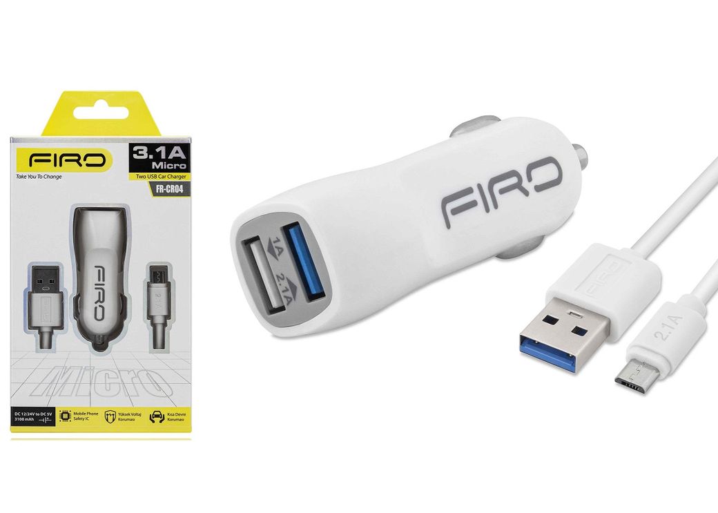 FİRO Firo Fr-Cr04 3.1A Micro Oto Set Şarj Cihazı