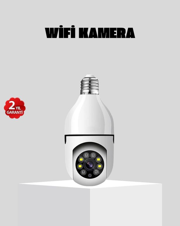 Fırsatkolik 125048837 Mey İthalat Akıllı Duy Kamera 360 Derece Dönebilir Ve Ptz Teknolojili