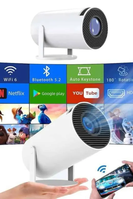 Fırsatkolik MEY-MEYTDUUCZZZAYAKLIPROJEKSYONN3 Sinema Projektörü Android Hdmi Usb Wifi Ses Çıkışlı Ayaklı Projeksiyon Taşınabilir