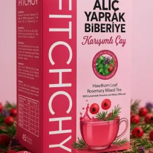 Fitchoy - Alıç Yaprağı & Biberiyeli Çay 90 Gr × 45 Adet (Oğul Otu ve Karabaş Otu İlaveli)