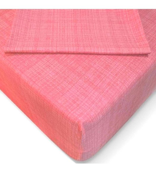 Fitted Lastikli Tek Kişilik Çarşaf Seti 100x200 Somon