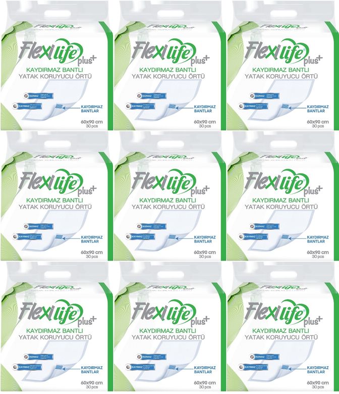 Flexi Life Yetişkin Alt Açma Yatak Koruyucu Örtü 60*90CM 270 Adet Kaydırmaz
