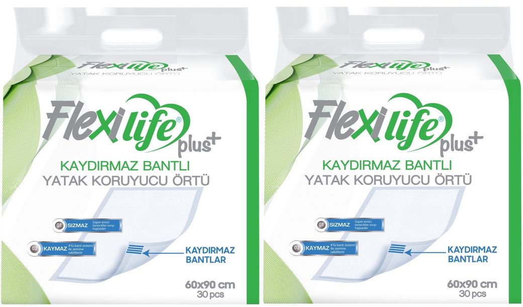 Flexi Life Yetişkin Alt Açma Yatak Koruyucu Örtü 60*90CM 60 Adet Kaydırmaz