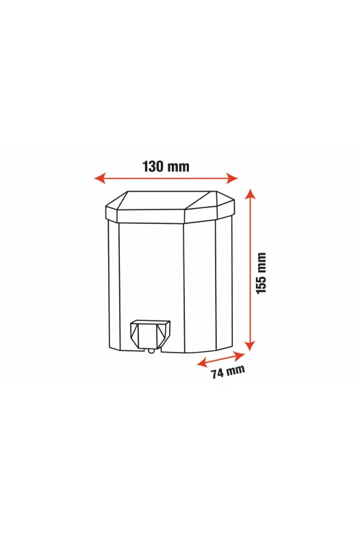 Flosoft 500ml-55 500 Ml Sıvı Sabun Ve Dezenfektan Verici (Duvar Tipi) – Şeffaf