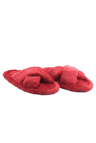 Fluffy 065155151121025 Kadın Tüylü Ev Terliği