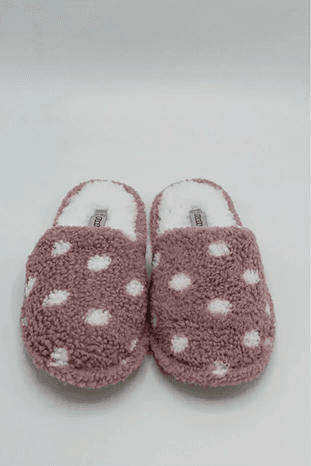 Fluffy 54650468408 Kadın Çanak Sessiz Ve Kaydırmaz Taban, İçi Peluş, Sıcak, Kışlık, Ev Terliği