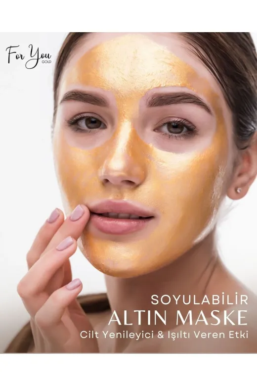 For You Gold AL.01 Kırışıklık Karşıtı, Aydınlatıcı, Anti- Aging Etkili Soyulabilen Altın Maske - Gold Maske 100 Ml