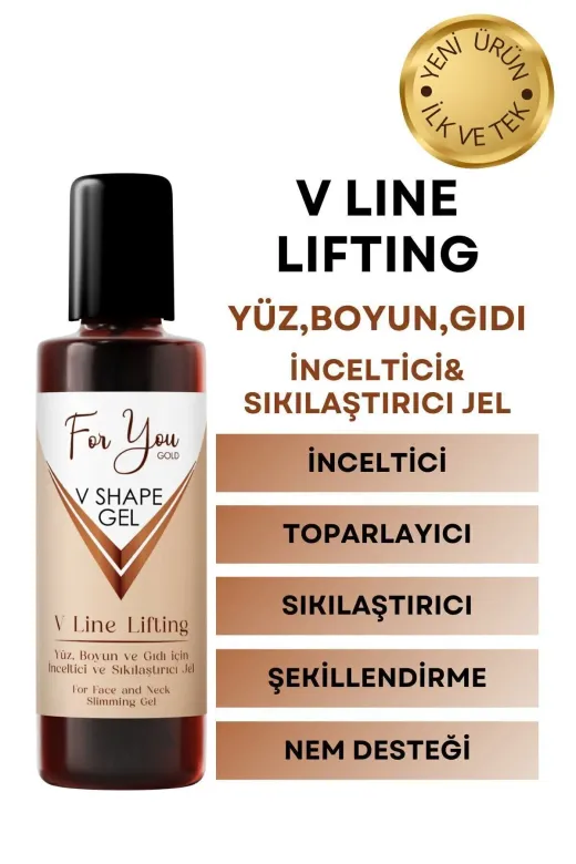 For You Gold FRYSG001 Yüz, Boyun, Çene Ve Gıdı Için Incelmeye Yardımcı, Sıkılaştırıcı Ve Şekillendirici Slim Jel