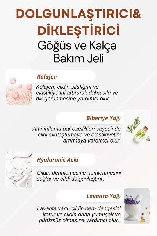 For You Gold FYGK0002 Dolgunlaştırıcı, Dikleştirici Göğüs Ve Kalça Büyütmeye Yardımcı Bakım Jeli 100 Ml
