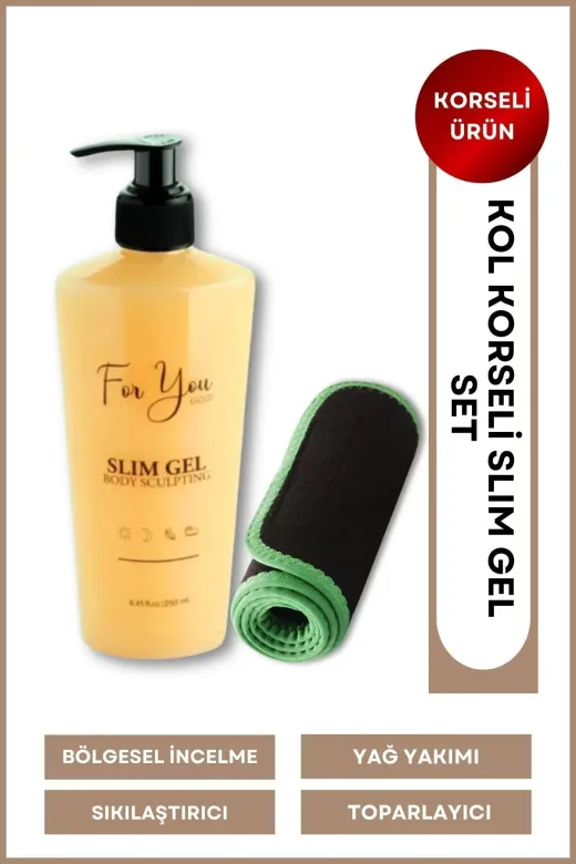 For You Gold SJ01 Slimjel Inceltici-Yağ Yakıcı-Sıkılaştırıcı-Çatlak Ve Selülit Jeli 250 Ml Kol Korsesi