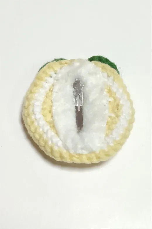 FREEDOM STOREE freedombuji97096 El Yapımı Limon İşlemeli Örgülü Çıtçıtlı Toka