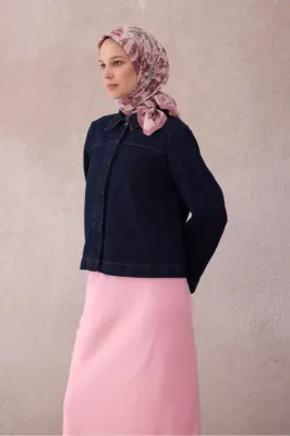 Fresh Çiçek Desen Pudra Bordo Gri Paulista Eşarp 13 - 07
