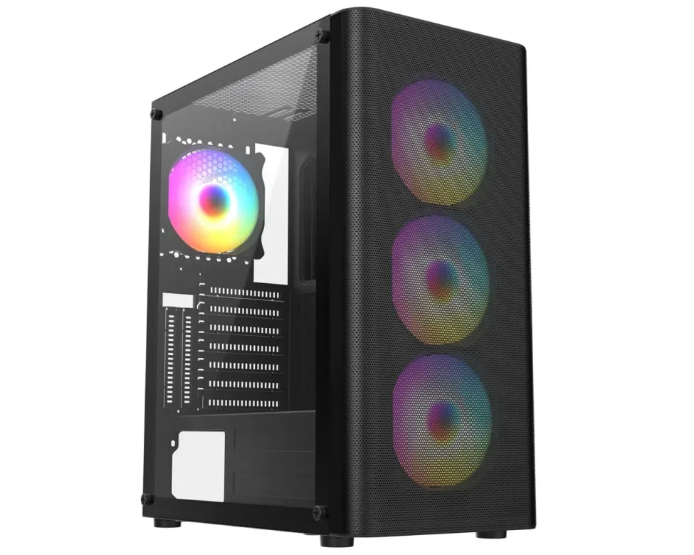 Frisby FC-9385G 550W 4x RGB Mesh Midi Tower Kasa