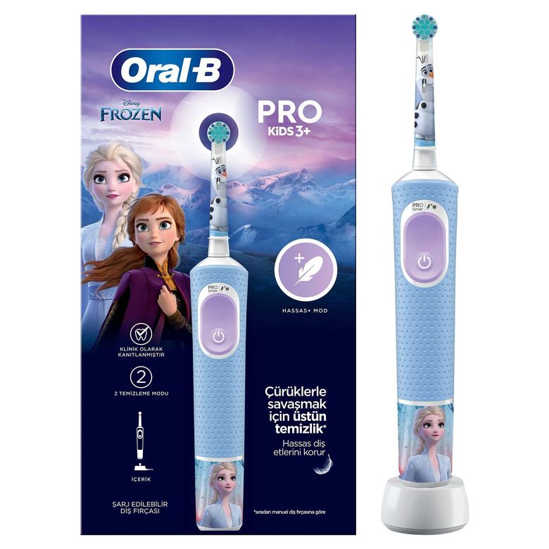 Frozen Özel Seri Çocuklar İçin Şarj Edilebilir Diş Fırçası