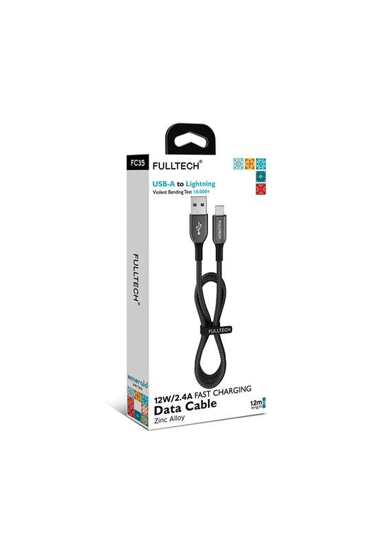 Fulltech Fc35 12W 2.4A Usb-A To Lightning 1.2M Hızlı Şarj Kablosu