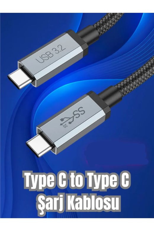 Fulltech Fc39 3A 60W Usb-C To Type-C Hızlı Şarj Kablosu