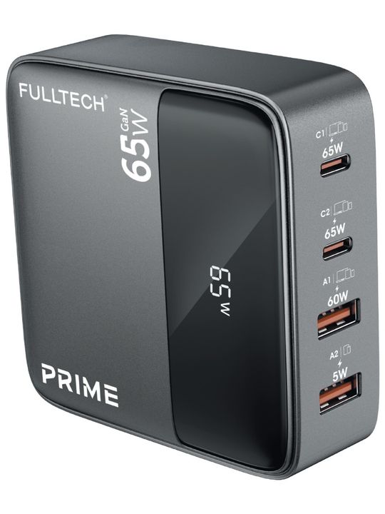 Fulltech Fc55 Prime 65W Gan Masaüstü Şarj Hub 4In1 2 Usb-A 2 Usb-C Hızlı Şarj Cihazı