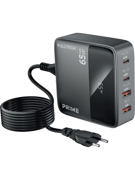 Fulltech Fc55 Prime 65W Gan Masaüstü Şarj Hub 4In1 2 Usb-A 2 Usb-C Hızlı Şarj Cihazı
