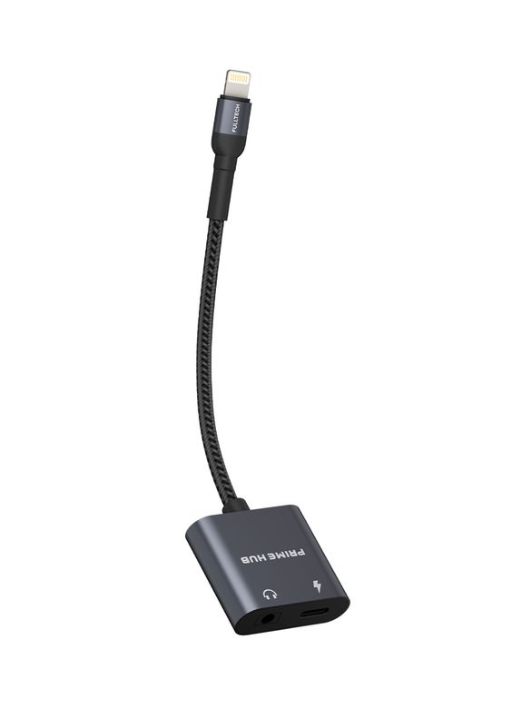Fulltech Fh13 2In1 Lightning Hub Lightning Çoklayıcı - 12W Hızlı Şarj Ve Kulaklık Desteği