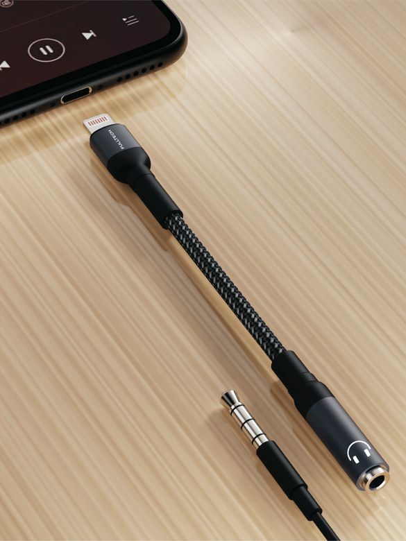 Fulltech Fh17 3.5Mm To Lightning Dönüştürücü Kablo | Iphone Uyumlu Aux Adaptör