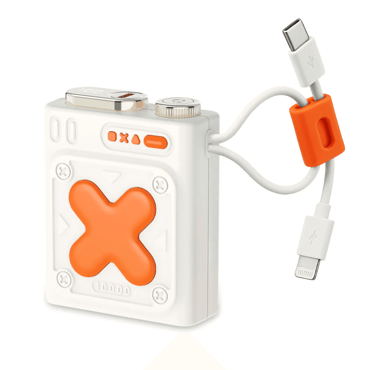 Fulltech Fp21  10.000Mah Dahili Type-C Ve Lightning Kablolu Led Göstergeli Powerbank