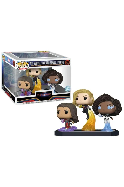 Funko 19890 Pop Moment: The Marvels Ms. Marvel/ Captain Marvel / Photon Special Edition No:1258