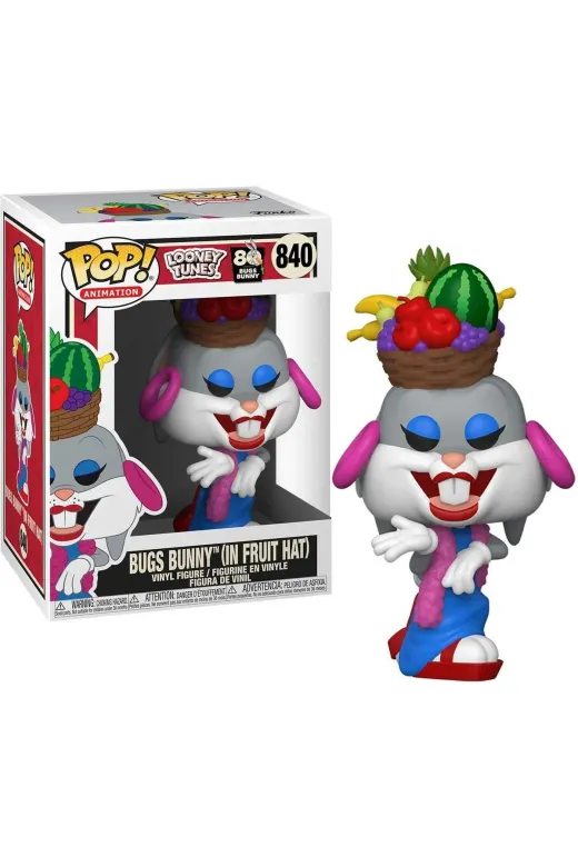 Funko 49161 Pop Figür - Warner Bros Looney Tunes, 80. Yıl Özel Seri - Meyve Şapkalı Bugs Bunny