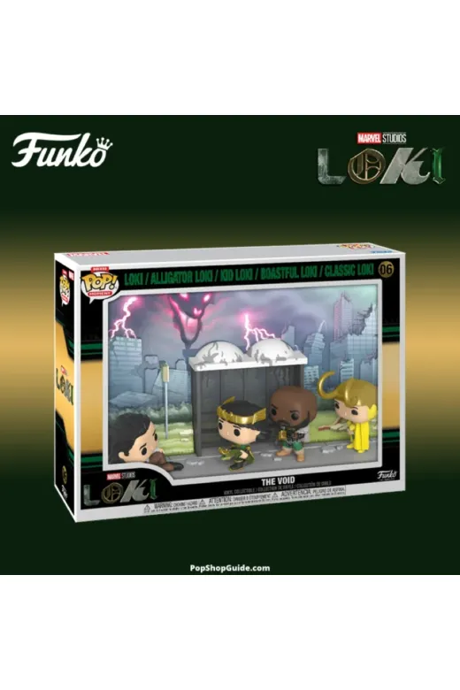 Funko AS6D5A6WD15651 Pop! Moments Deluxe: Loki - Loki, Alligator Loki, Kid Loki Boastful Loki And Classic Loki (The Void)