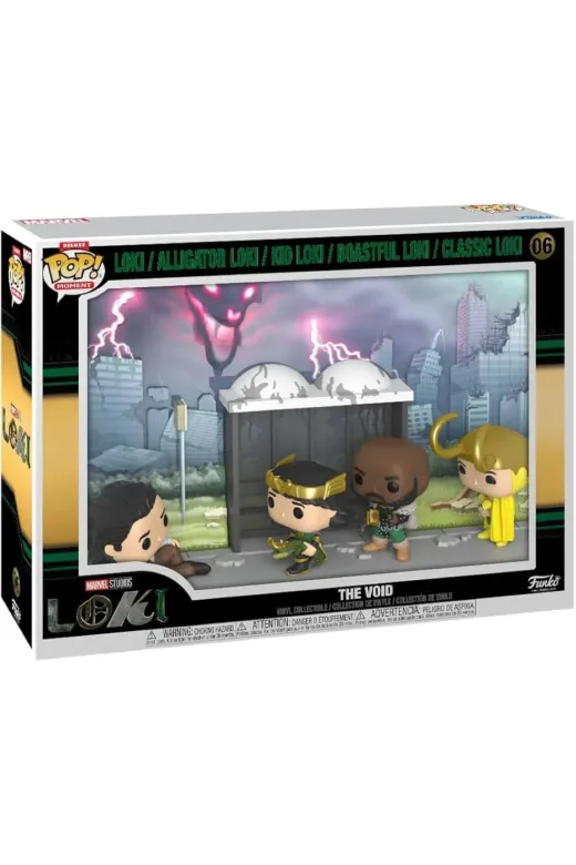Funko AS6D5A6WD15651 Pop! Moments Deluxe: Loki - Loki, Alligator Loki, Kid Loki Boastful Loki And Classic Loki (The Void)