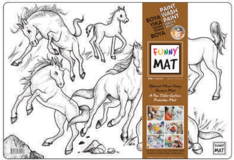 Funny Mat - Atlar 33,5x48cm