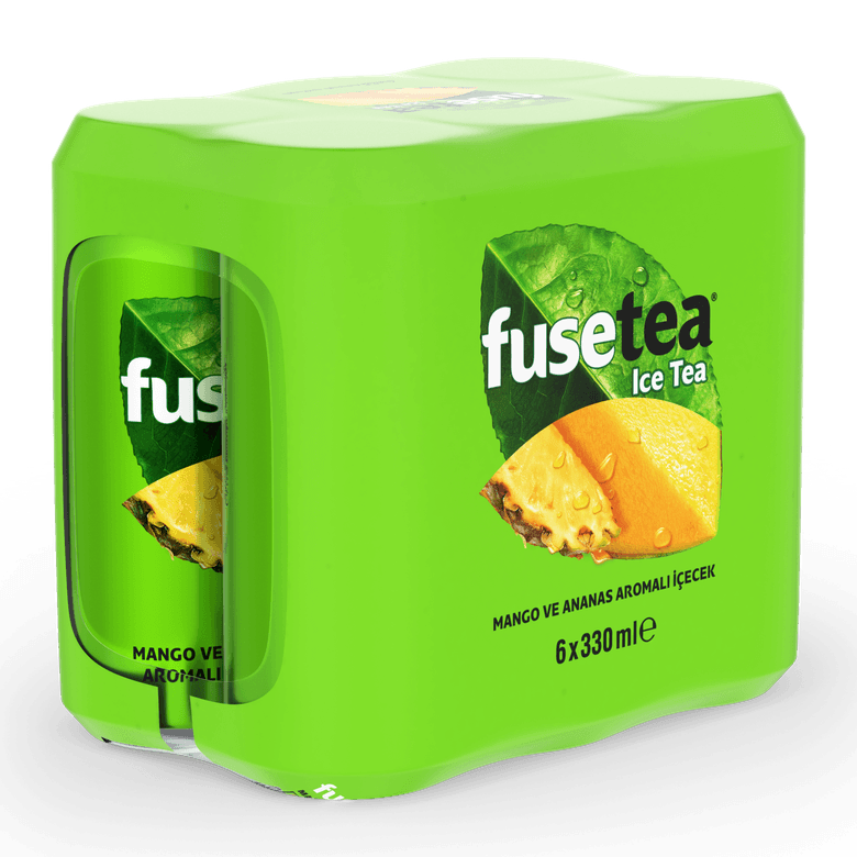 fusetea220215 Fuse Tea Mango Ve Ananas Aromalı Soğuk Çay 330 Ml X 6 Adet