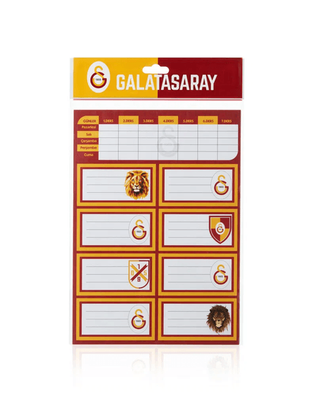 Galatasaray Okul Etiketi Ders Programlı 3 Yaprak 25*12