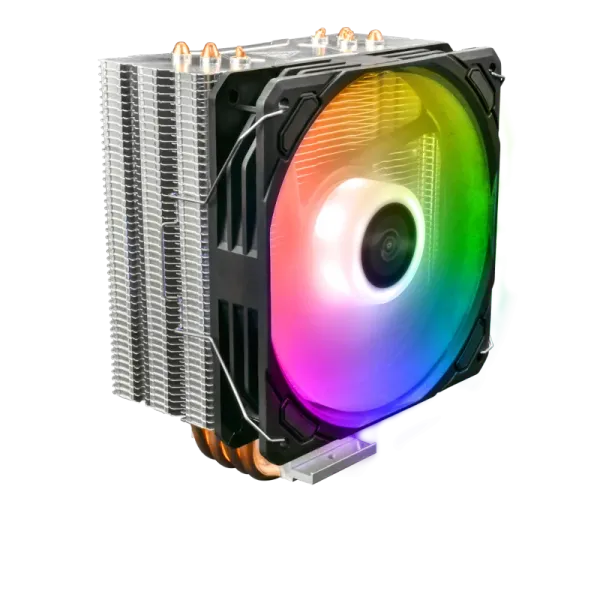 GAMDIAS BOREAS E1-410, ARGB, 120mm, CPU Kule Tipi Hava Soğutma, Doğrudan Temas Teknolojisine Sahip 4 adet Gelişmiş Bakır Isı Borusu (AMD AM4-AM5 ve INTEL Tüm işlemciler ile uyumlu)
