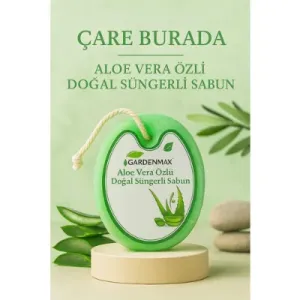 Gardenmax - Aloe Vera Özlü Doğal Süngerli Sabun