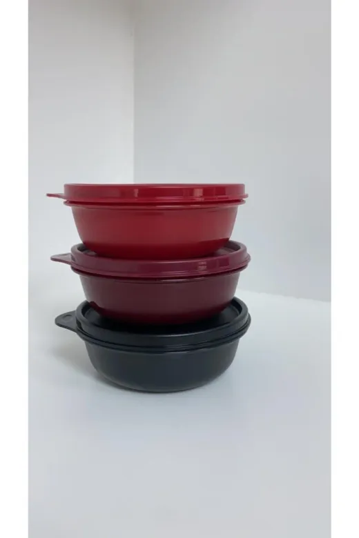Gasa Kitchen Supply Store 20052021tşk3 Tupperware Saklama Kapları Yeni Şeker Kaplar 300 Ml 3'lü Yeni Renk