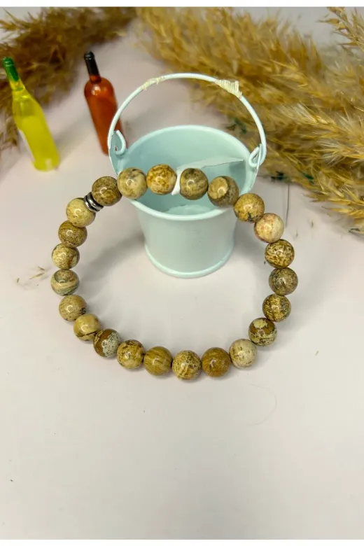 gattstone M7000698049 Odun Agat Taşı Bileklik