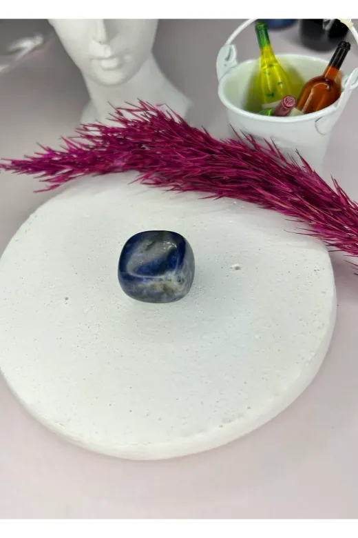 gattstone M7000698141 Sodalit Doğal Taş-%100 Orijinal Doğal Taş