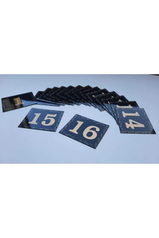 GENDEC GEN5.5X6.5CM00-16 Kapı Numarası 5.5X6.5 Siyah Zemin Üzeri Altın Sarı Baskı Kendinden Yapışkanlı No:1 Den 16’A