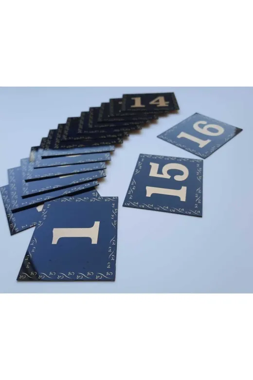 GENDEC GEN5.5X6.5CM00-16 Kapı Numarası 5.5X6.5 Siyah Zemin Üzeri Altın Sarı Baskı Kendinden Yapışkanlı No:1 Den 16’A